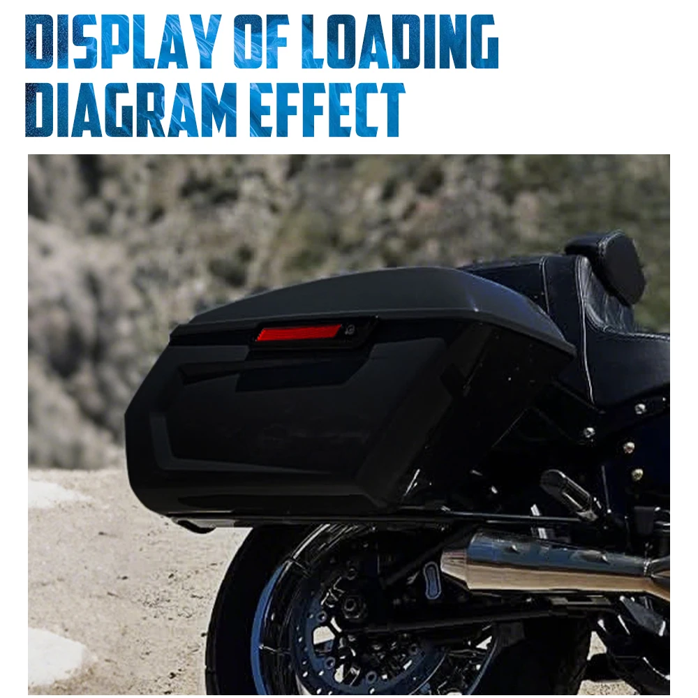 Motorcycle Side Saddlebags Trunk Luggage Hard Bags For Harley Touring Road King FLHR Street Electra Glide FLHT FLHX FLHTK 14-23