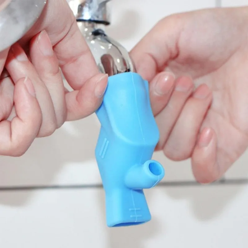 1PC Faucet Extender for Toddlers,Silicone Sink Extender Cute Faucet Cover Kids Hand Wash Helper Water Spout Extender