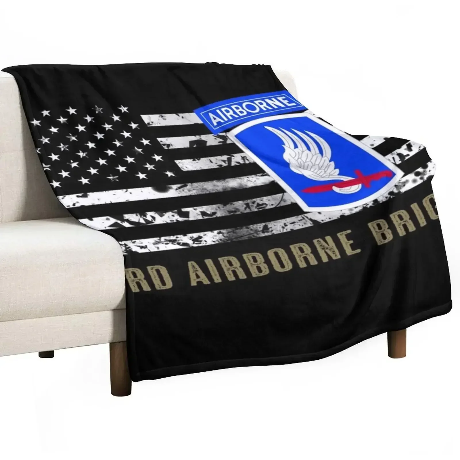 173rd Airborne Brigade (Distressed Flag) Throw Blanket Soft Beds for babies Stuffeds Blankets