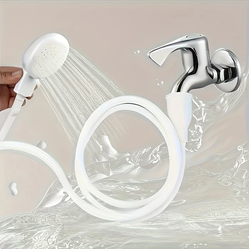 Multifunctional Faucet Sprinkler - Shower Head Extender with Drain Filter & Hose, Sink Cleaning Tool for Bathroom, Pet Bath Supp