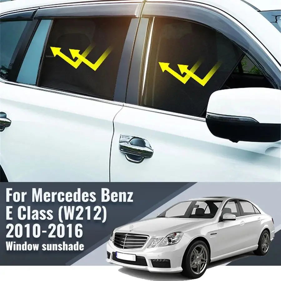 For Mercedes Benz E Class W212 2010-2016 Car Window SunShade Windshield UV Protection Auto Curtain Sun Shade Visor Net Mesh