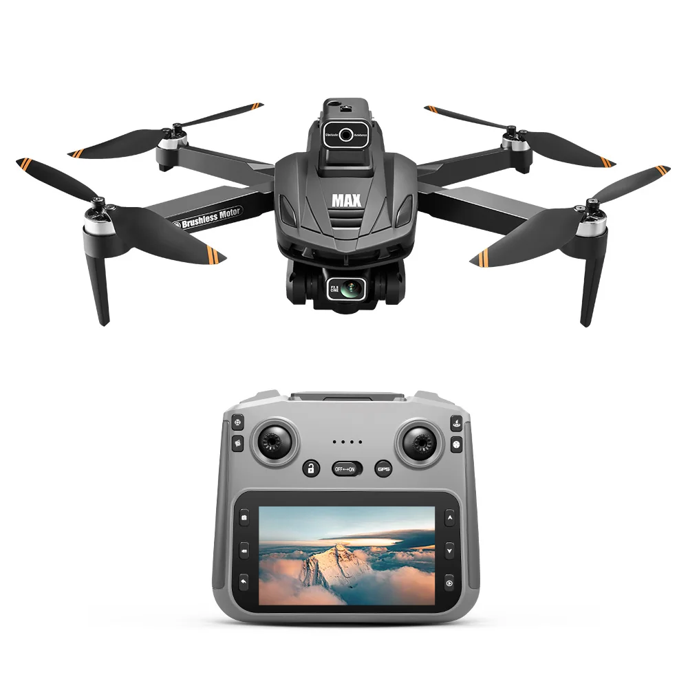 V168 MAX GPS-Drohne, professionelle 8K-Kamera-Antenne, FPV, bürstenlos, Vermeidung von Hindernissen mit großer Fernbedienung, zusammenklappbare Drohnen