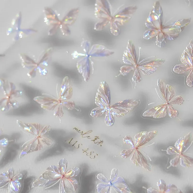 Add a Touch of Elegance to Your Nails with Our Retro Butterfly Nail Stickers – Only .38!