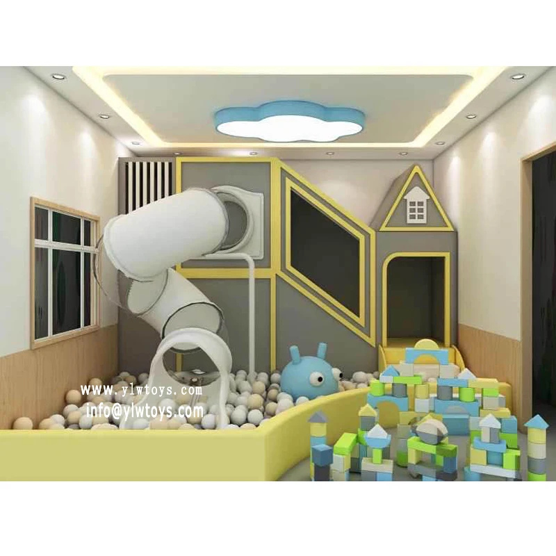 YLWCNN Customized Indoor Playground Park Soft Foam Fence Ball Pool Game Small Kids Play Area