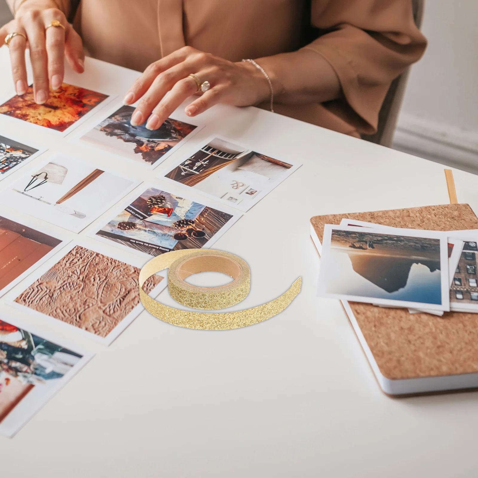 

5 Rolls Glitter Washi Tape Decorative DIY Craft Stickers Scrapbooking Photo Albums Exquisite Colored Tapes Washi Tape