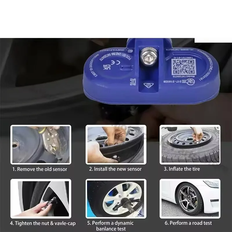 Monitoramento de pressão dos pneus compatível com Tesla Model 3 Model S Model X Model Y 149070101D, 1490701-01-B 1490701-01-D 1490701-01-C