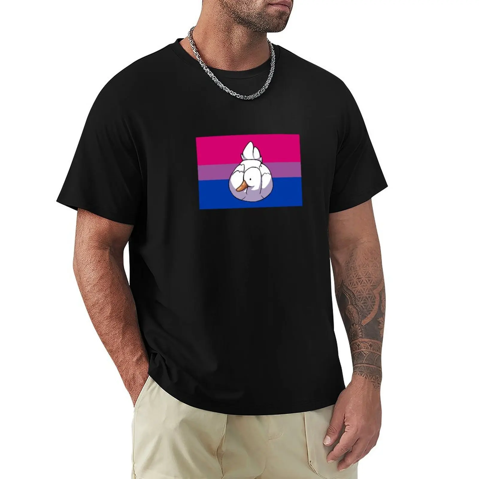 

bisexual duck T-Shirt rapper graphic tees cotton graphic tees topping for a boy men graphic t shirts