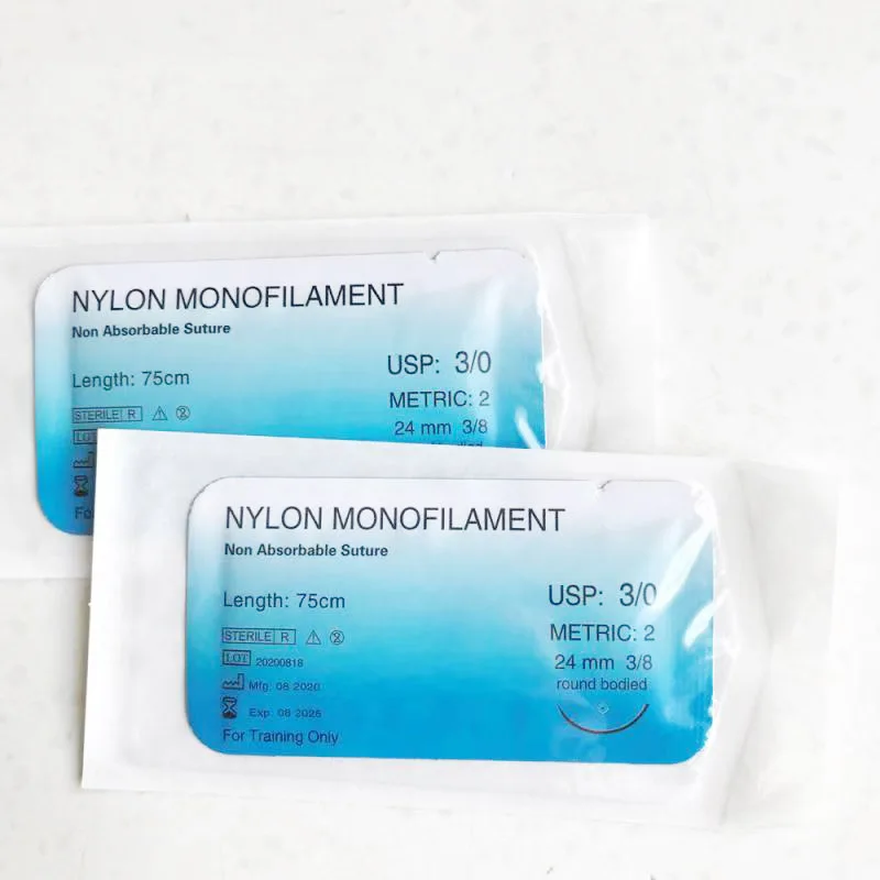 5 قطعة خياطة الأسنان إبرة جراحية للأسنان موضوع طبي خياطة الممارسة الجراحية عدة مظاهرات التدريس 2/0 3/0 4/0