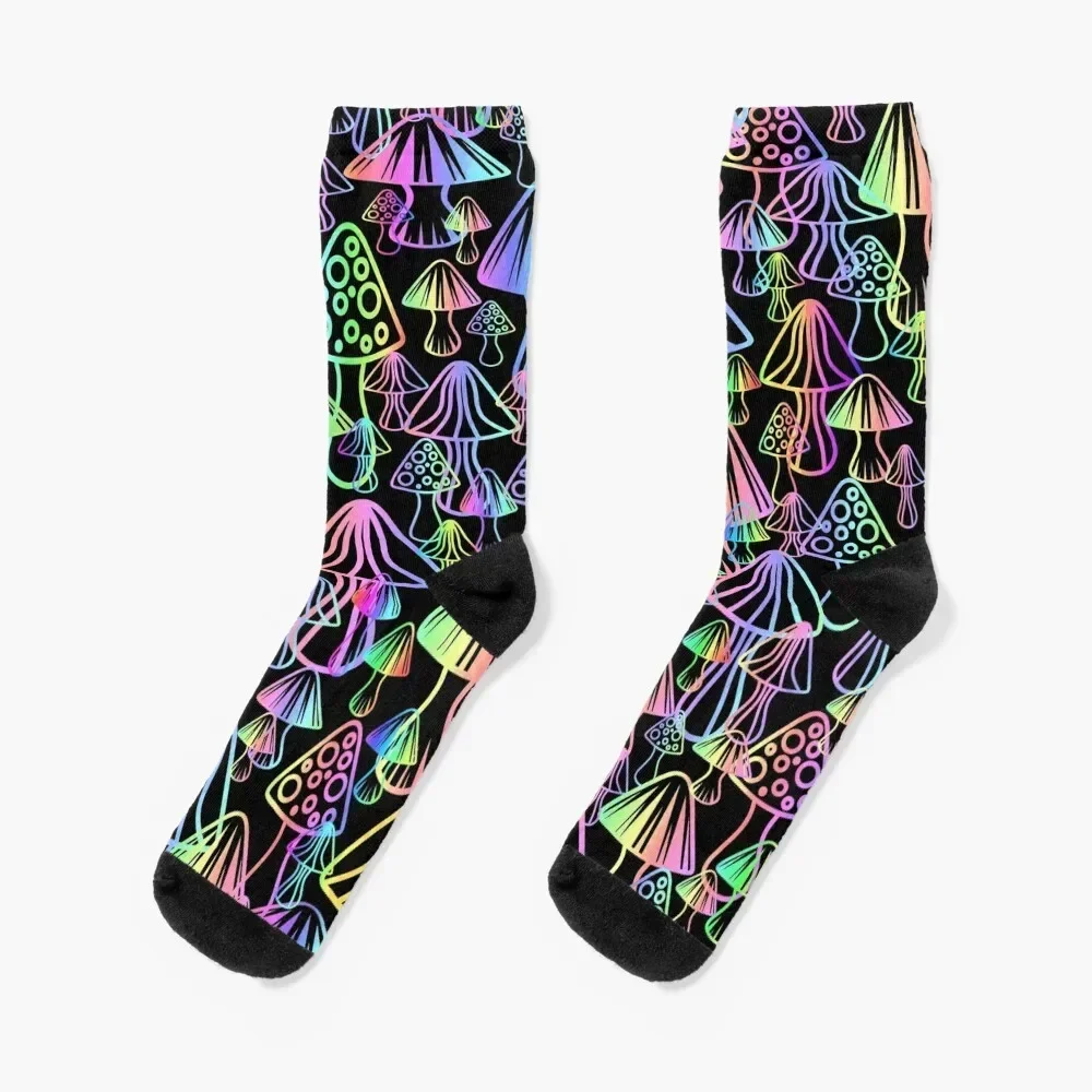 Magic Mushrooms Socks New year's colored Ladies Socks Men's