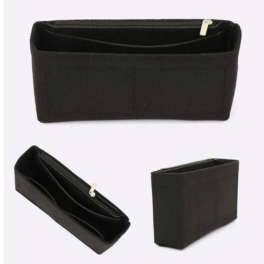Tragbare Reisetasche, Einsatz-Organizer, Filz-Einsatz, Tasche, Geldbörse, Liner, Handtasche, Einsatztasche, Innentasche