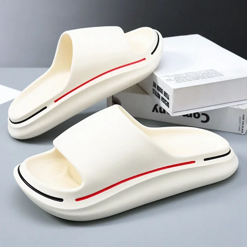 Couple Style Trend Summer Slippers EVA Soft Bottom Cloud Slides Light Beach Shoes Male Suitable Indoor Outdoor Slippers for Men