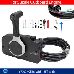Remote Control Assy 67200-99E56 With 16ft Wire Harness for Suzuki Outboard Motor Boat accessories Factory direct sales