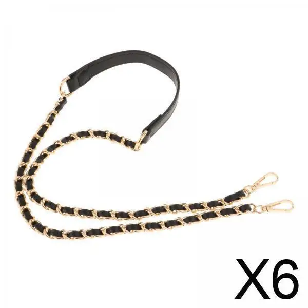 

Premium Leather Purse Chain Strap Flat Link Interchangeable Shoulder Bag Replacement for Luxury Designer Handbags Women