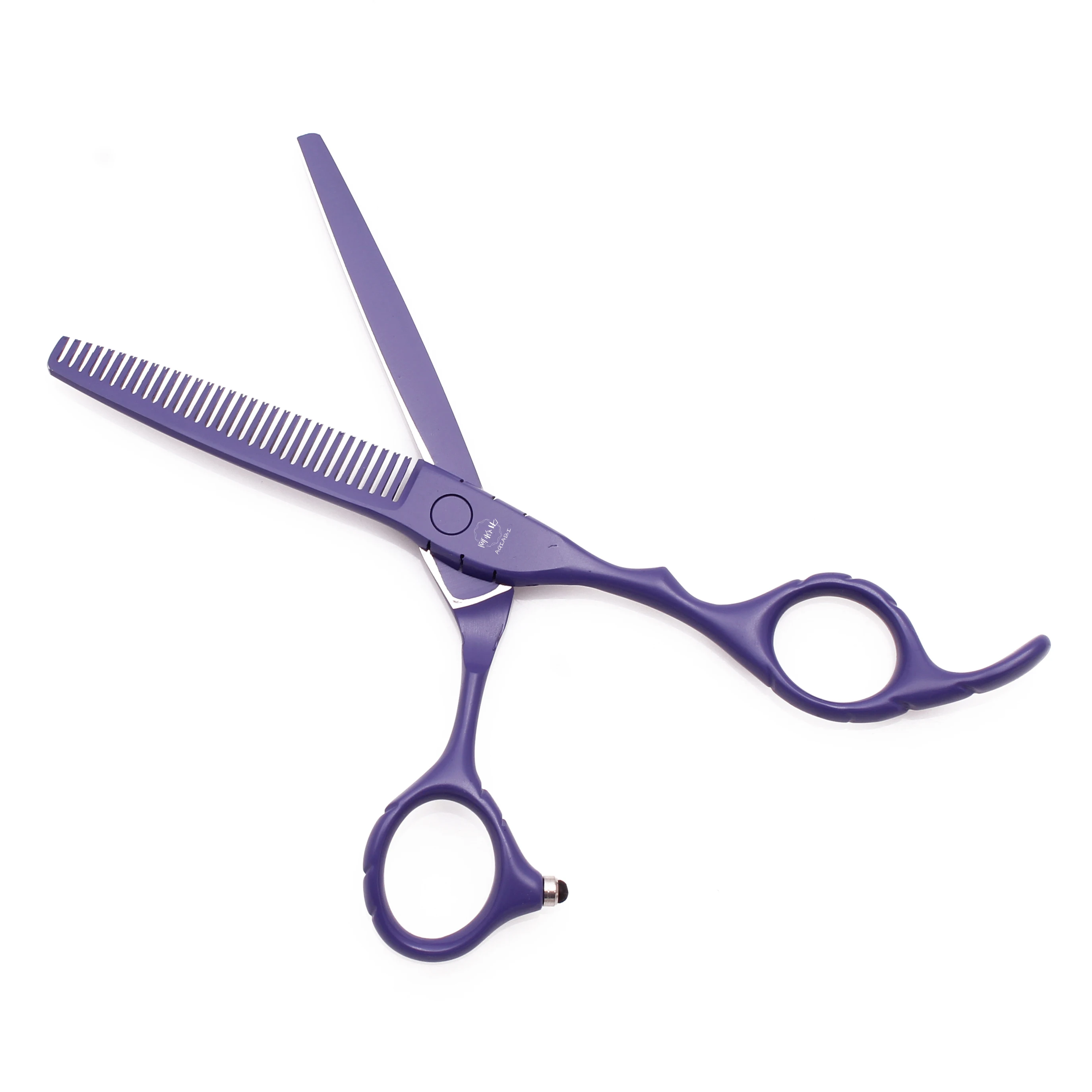 Professionelle Friseurschere 5,5" 6" AQIABI Japan Edelstahl Effilierschere Friseursalon Haarschneideschere Rot A1010 – Detail 16