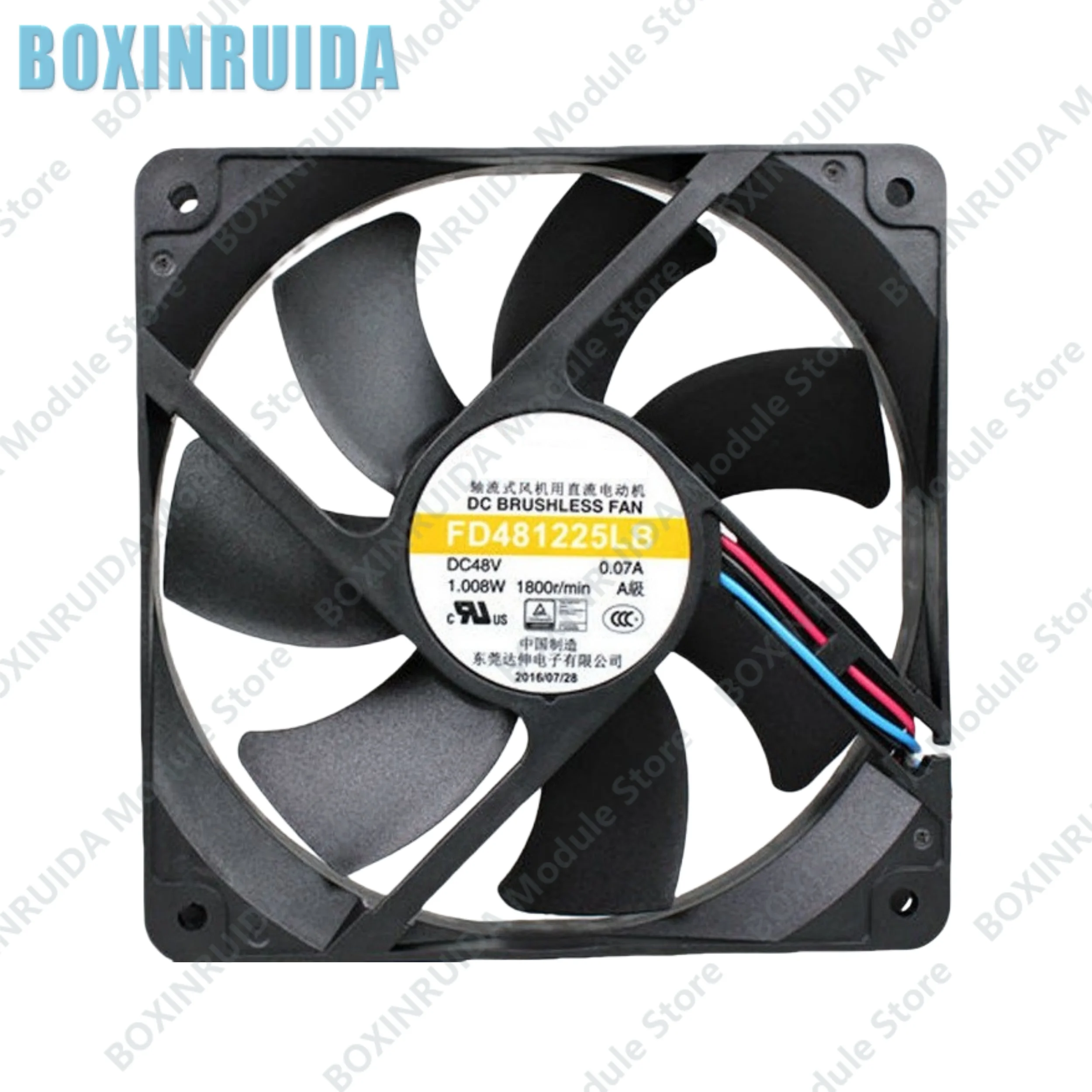 Brand new original FD481225LB 12025 48V 0.07A Silent Cooling Fan 12CM