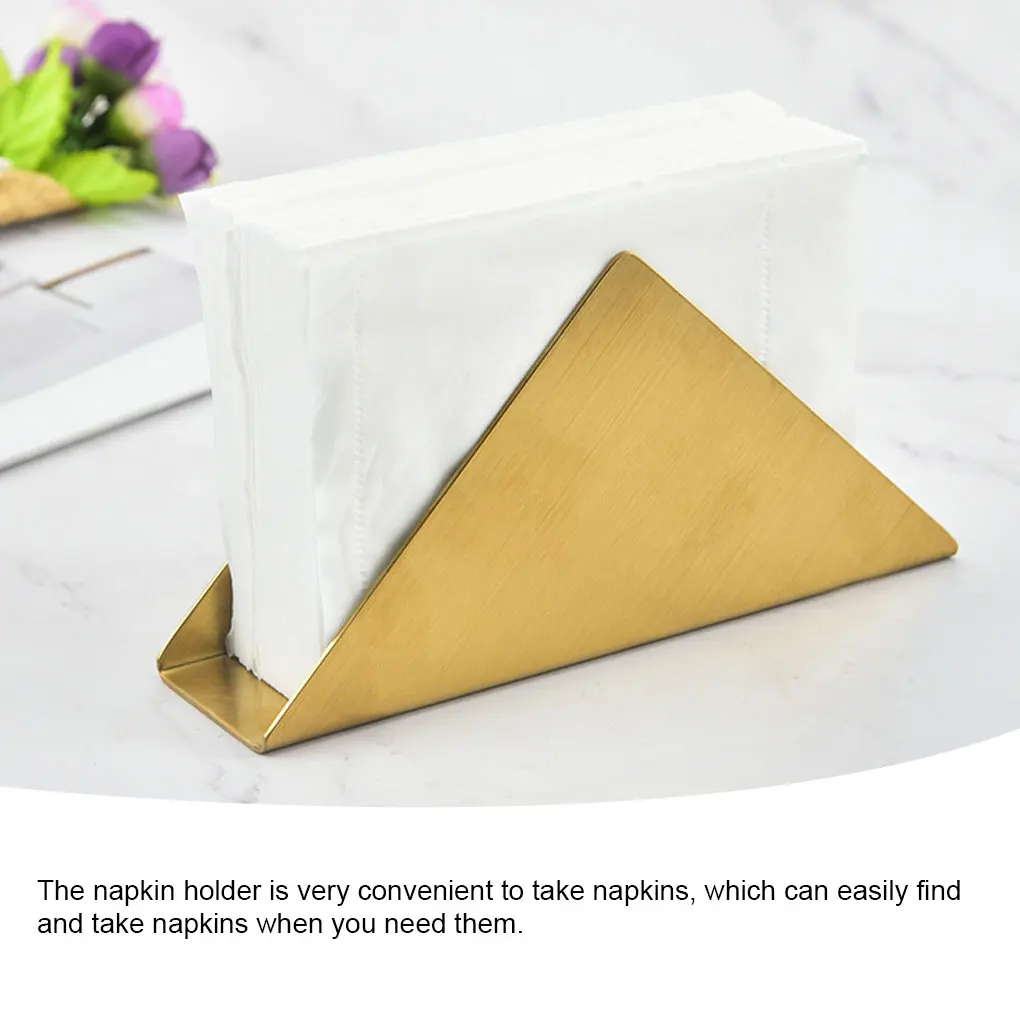 Napkin Holder Stainless Steel Kitchen Tissue Rack Dispenser Decoration