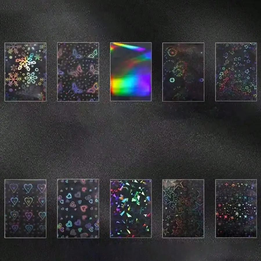 Single pack contains 50 pieces. 66*91mm Transparent Playing Card Cover colorful Protector Sleeve Holder For Celebrity Card Game
