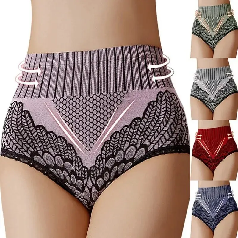 Women\'s Panties Underwear Seamless Briefs High Waist Underpanties Bodyshaper Ladies Female