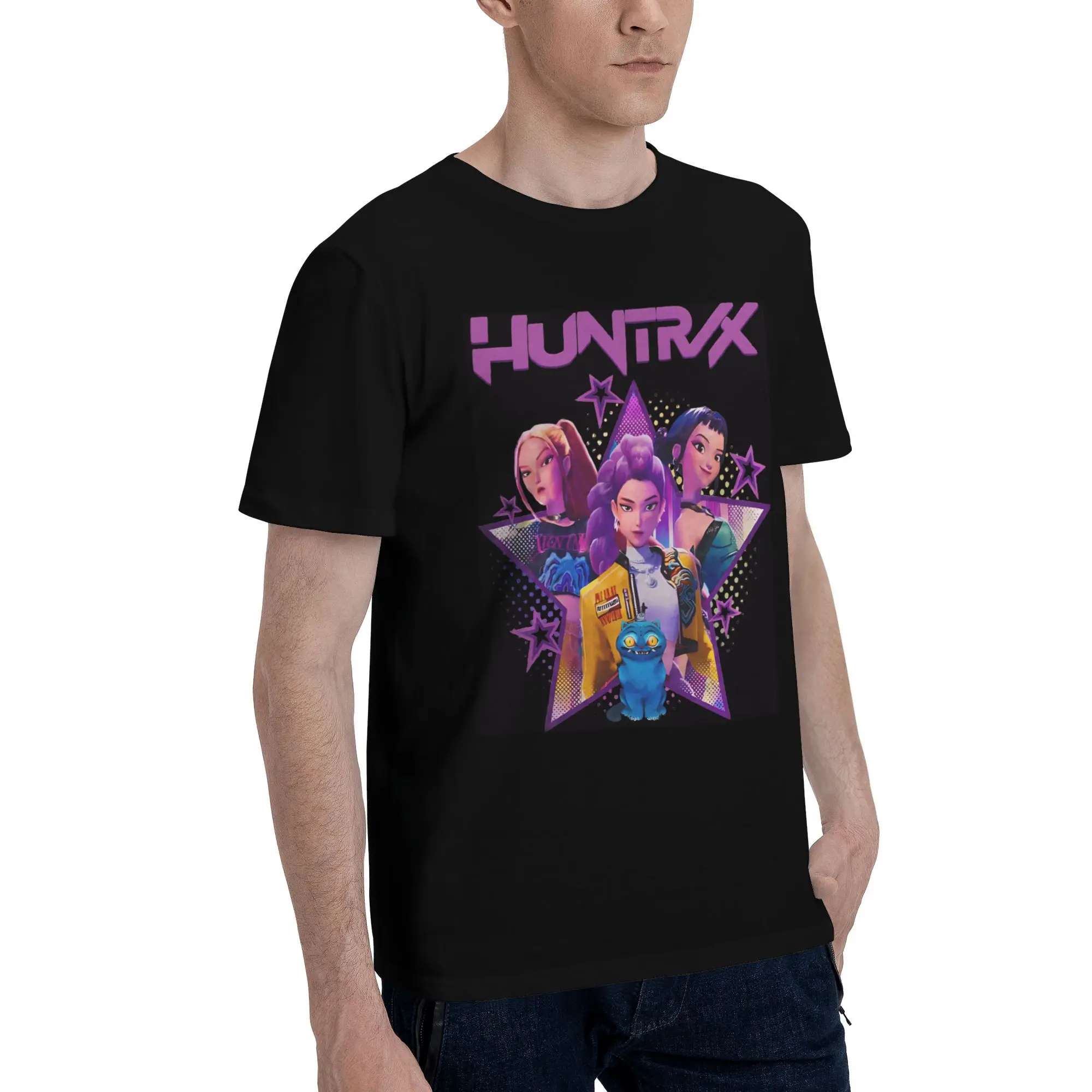 

Kpop Demon Hunters T Shirt Huntrix Girls Trendy Cool Short Sleeve Y2K Fun Tops Summer Pure Cotton Breathable Oversize Clothing