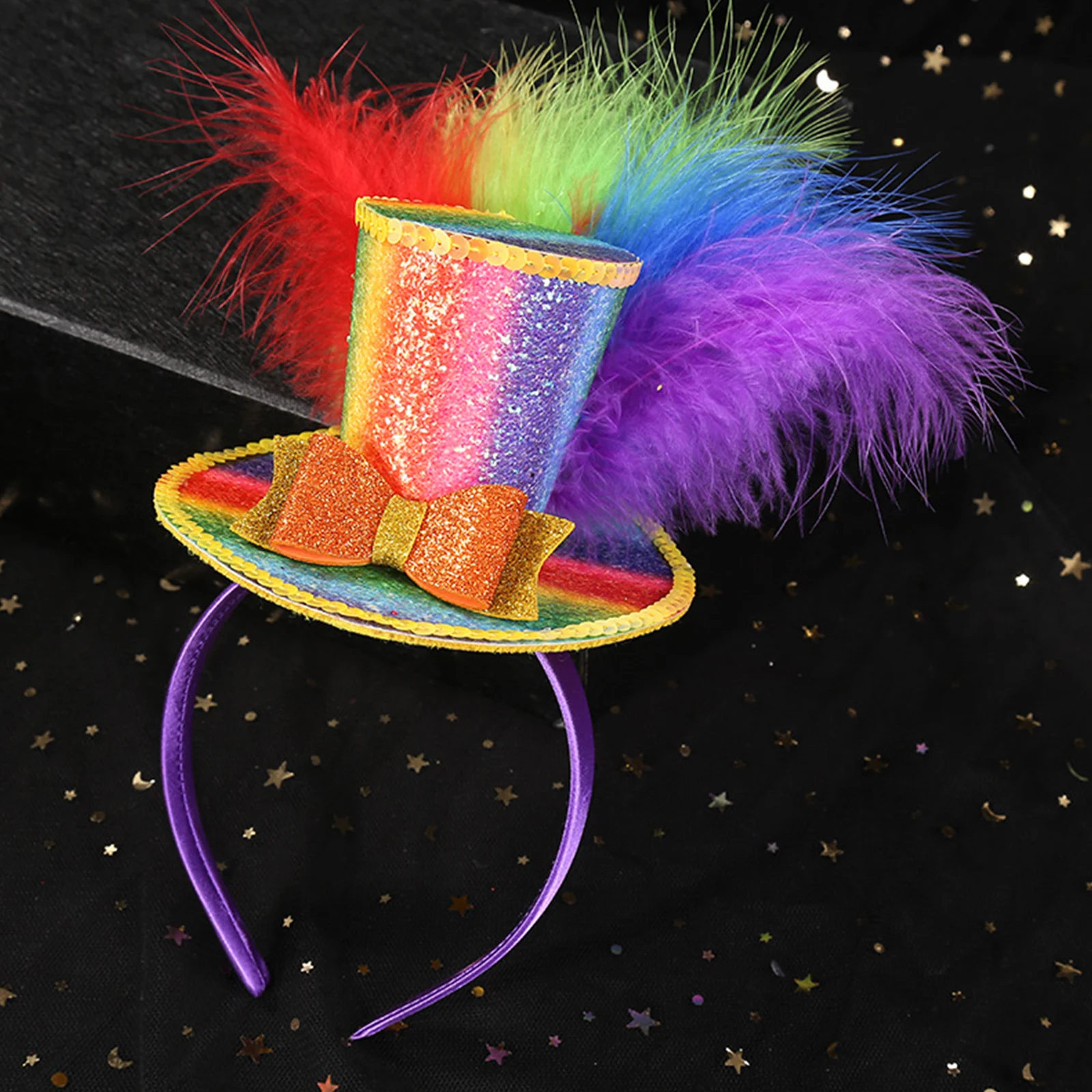 عصابة رأس للهالوين، قبعة صغيرة، قبعة السيرك Ringmaster، طوق الشعر، حفلة تنكرية للتصوير الفوتوغرافي، غطاء رأس للحفلات وأعياد الميلاد #5