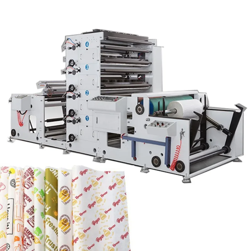 YUGONG 4 Color Paper Box Paper Bowl Paper Cup Flexo Printing and Die Cutting Machine Die Cutting Paper Wine Bag Making Machines