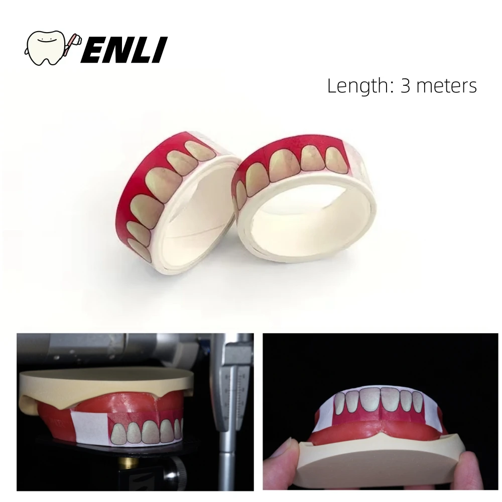 3 Meters Dental Full Incisor Positioning Sticker Tool Adsorbability False Teeth Dentition Individual Tray Wax Dike Oral Cavity