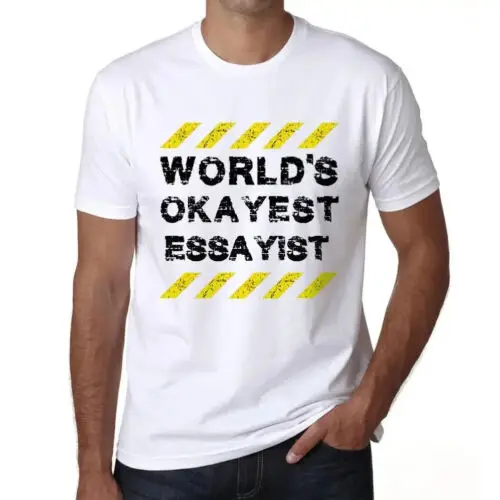 Heren Grafisch T-Shirt Werelds Okéste Essayist – Worlds Okayest Essayist