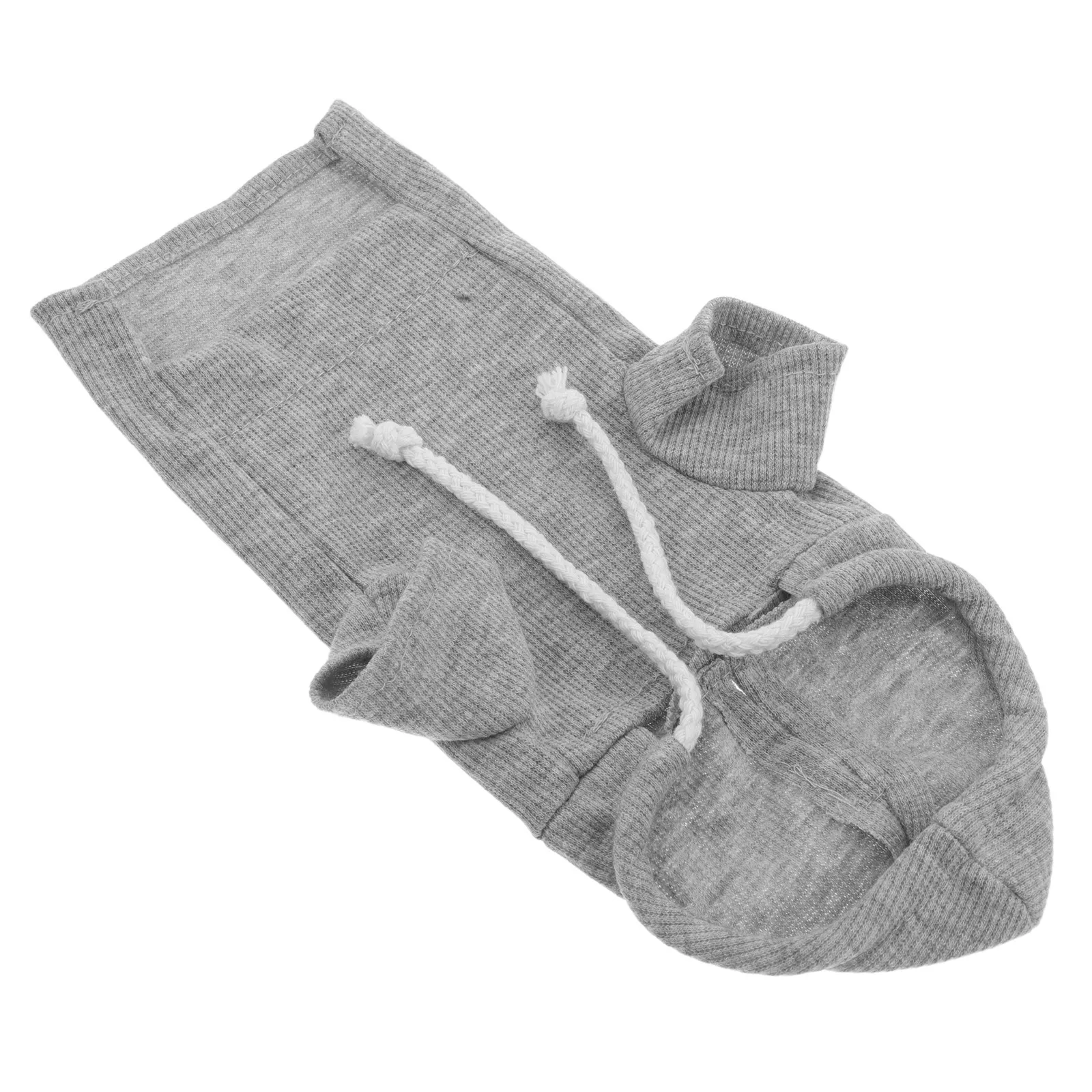Ferret Clothes Warm Winter Hoodie Fleece Small Pet Sweatshirt for Ferrets Guinea Pigs Rabbits Cold Weather Wear Grey