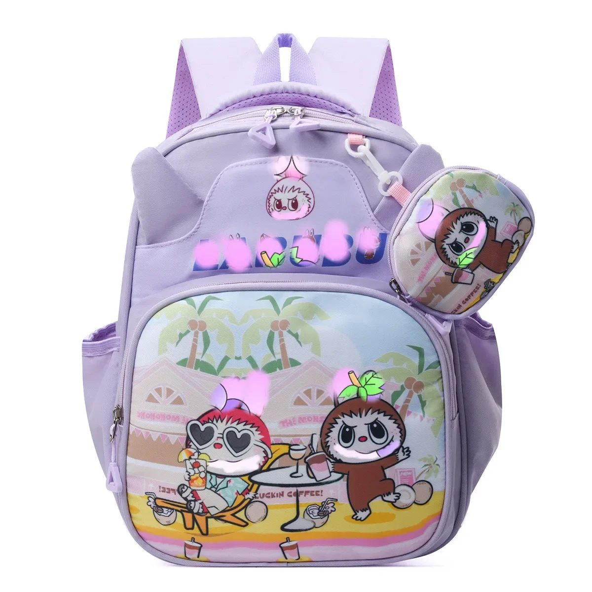 

MINISO Children Schoolbag with Coin Wallet purse miniso for 12 labu Girls Cute Students Backpack