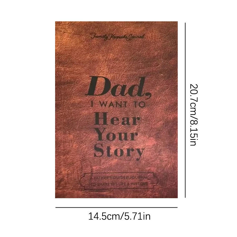 Dad/Mom I Want To Hear Your Story Journal A Father's Guided Journal Multipurpose Journal Book Portable Notebook School Parents