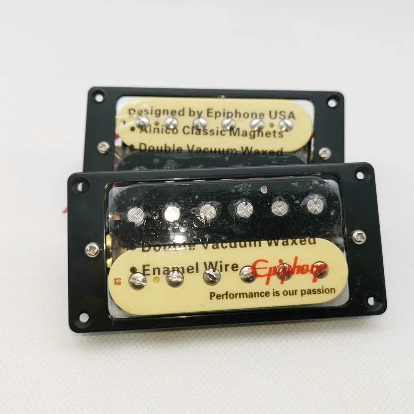 1 Set Original  Standard  Electric Guitar Alnico Bar Humbucker Pickup Chrome Gold Black zebra MADE IN KOREA