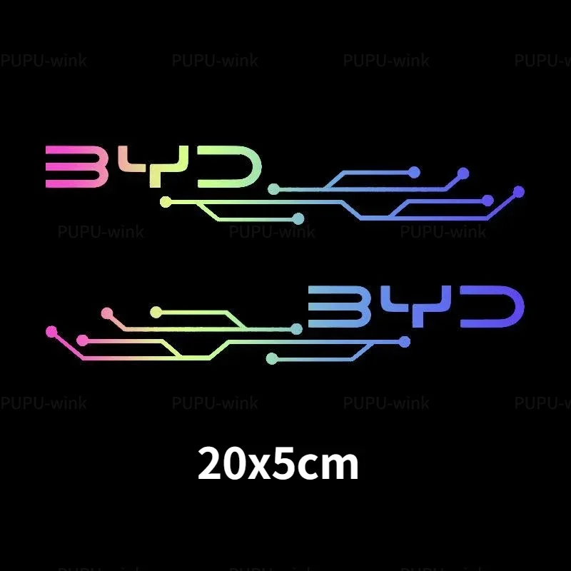 Laser Car Fuel Tank Sticker for BYD ATTO 3 Yuan Plus Dolphin Seal Song Plus Han Don Charging Port Decal Auto Exterior Accessorie