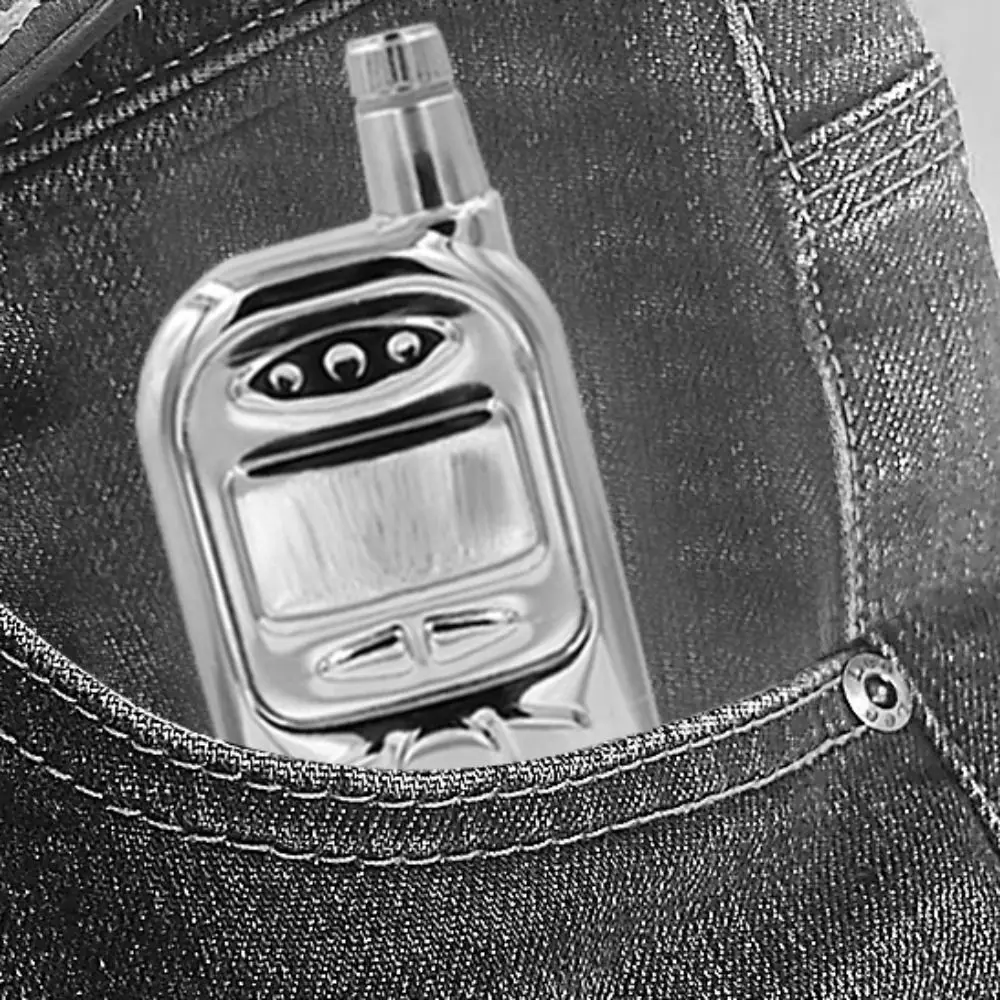 Portable 3oz Phone Shaped Hip Flask Durable Stainless Steel Whisky Flagon Fall-resistant Non -broken Wine Bottle Man