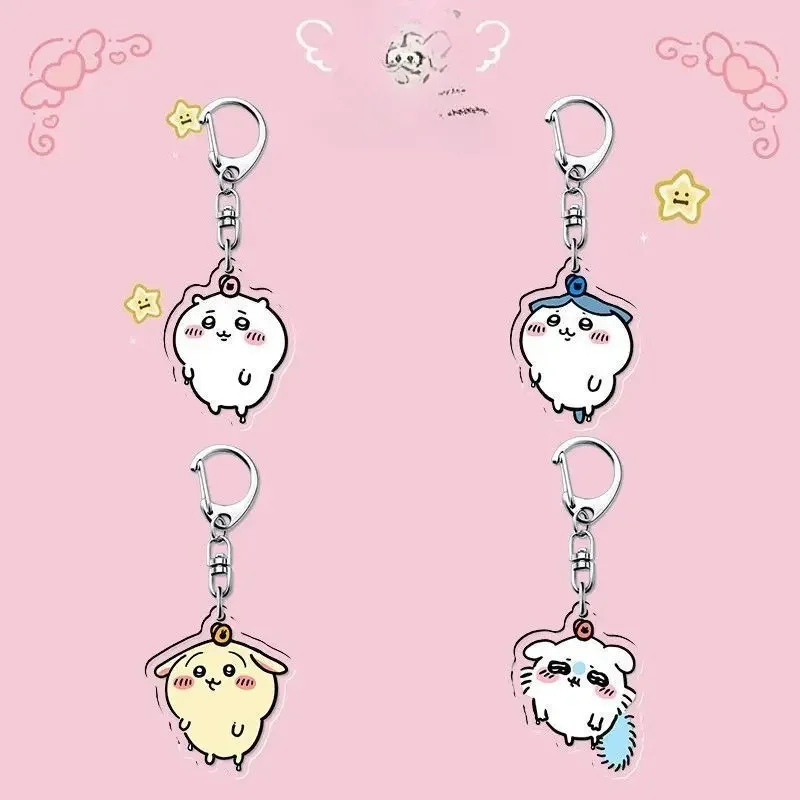 jiyi Acryl-Schlüsselanhänger Peripheral Magic Is Coming Serie Niedlicher Hachiware Usagi Cartoon-Schlüsselanhänger Süßer Anhänger Kindergeschenk