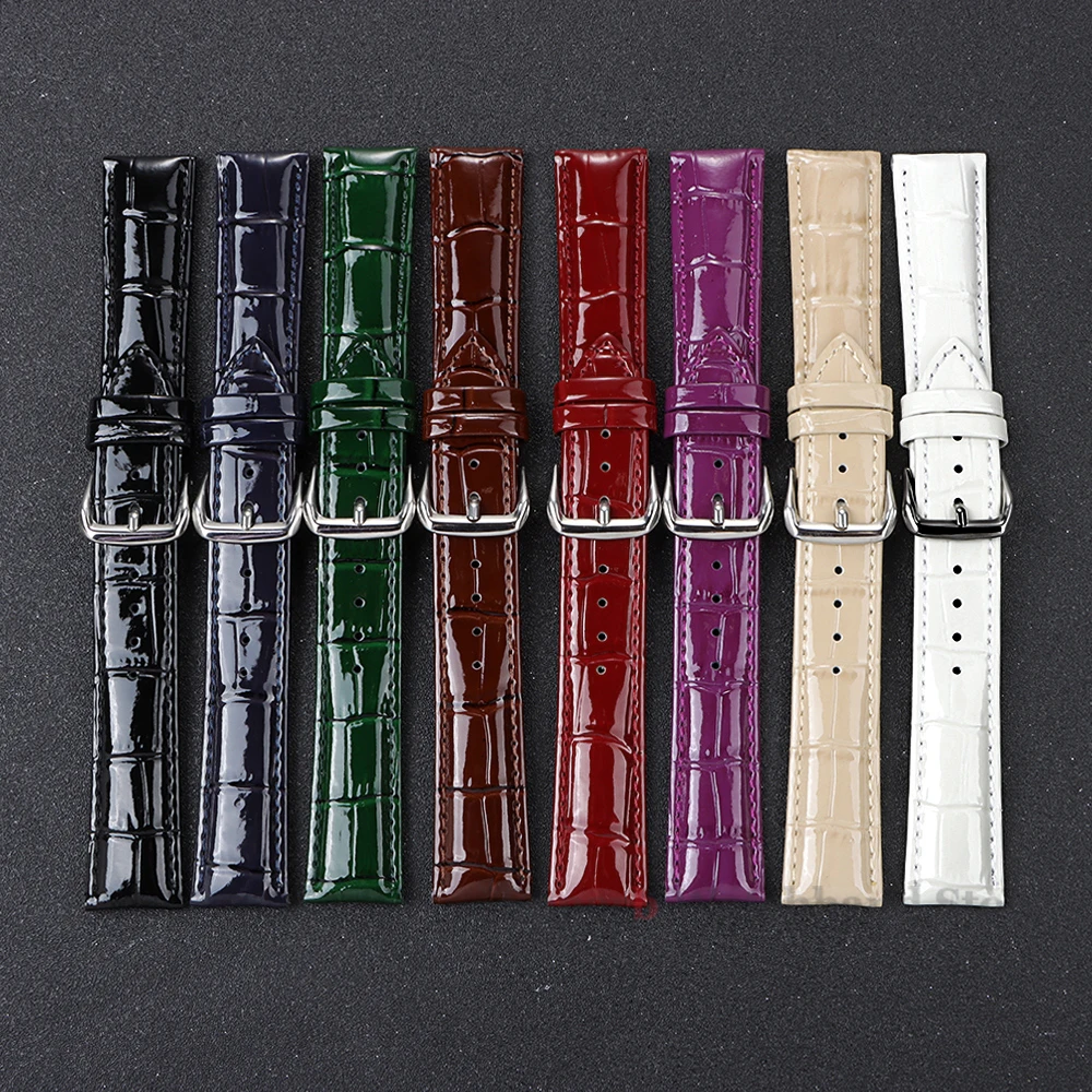Кожаный ремешок для часов, ремешок для умных часов 12/14/16/18/19/20/21/22 мм, универсальный браслет для Seiko, ремень с пряжкой, аксессуары для часов