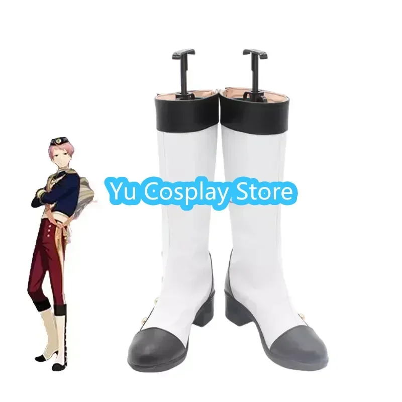 Itsuki Shu Cosplay Shoes Game Ensemble Stars Cosplay Prop PU Leather Shoes Halloween Carnival Boots Accessories Custom Made