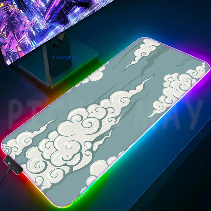 

Art Cloud RGB Mousepad Large Gaming Mousepads 900x400 Luminous Mouse Pads Big LED Mouse Mat Desk Pad Backlit Keyboard Mats