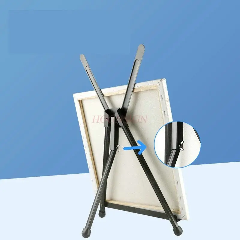 حامل صور صغير لسطح المكتب المعدني مع مساحة تخزين متعددة الوظائف وحامل صور حديدي صغير قابل للطي #1