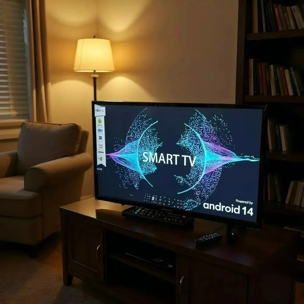 

Смарт-телевизор Android 19 дюймов HD LED с Wi-Fi, встроенными YouTube и Netflix для спальни, кухни, отеля