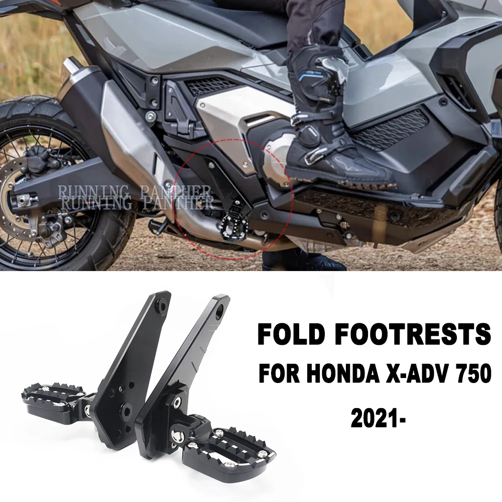 

XADV750 2021, складные подножки для HONDA XADV X-ADV 750 XADV 750, задняя педаль из алюминиевого сплава, подставка для ног, подножки для пассажиров