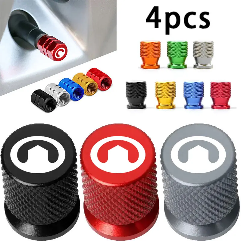4PCS Colorful Car Accessories Car Tire Valve Cap For GREAT WALL GWM M4 STEED Poer Wingle 5 Haval