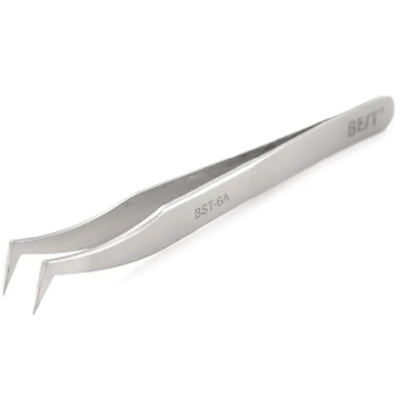 Best 6a Curve Thin Tweezer For Remove Electronic Components Best