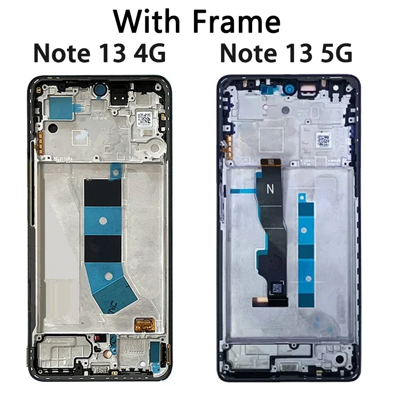 6.67\'\'AMOLED For Xiaomi Redmi Note 13 4G/5G 2312DRAABG 23129RAA4G lcd display screen digitizer Assembly Note13 Display