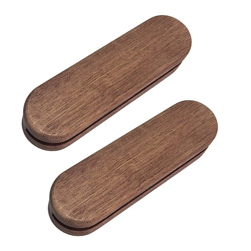 YY 2pcs Outdoor Camping Tray Handle Barbecue Plate Handle Wood Special Handle for Cooking Aficionados