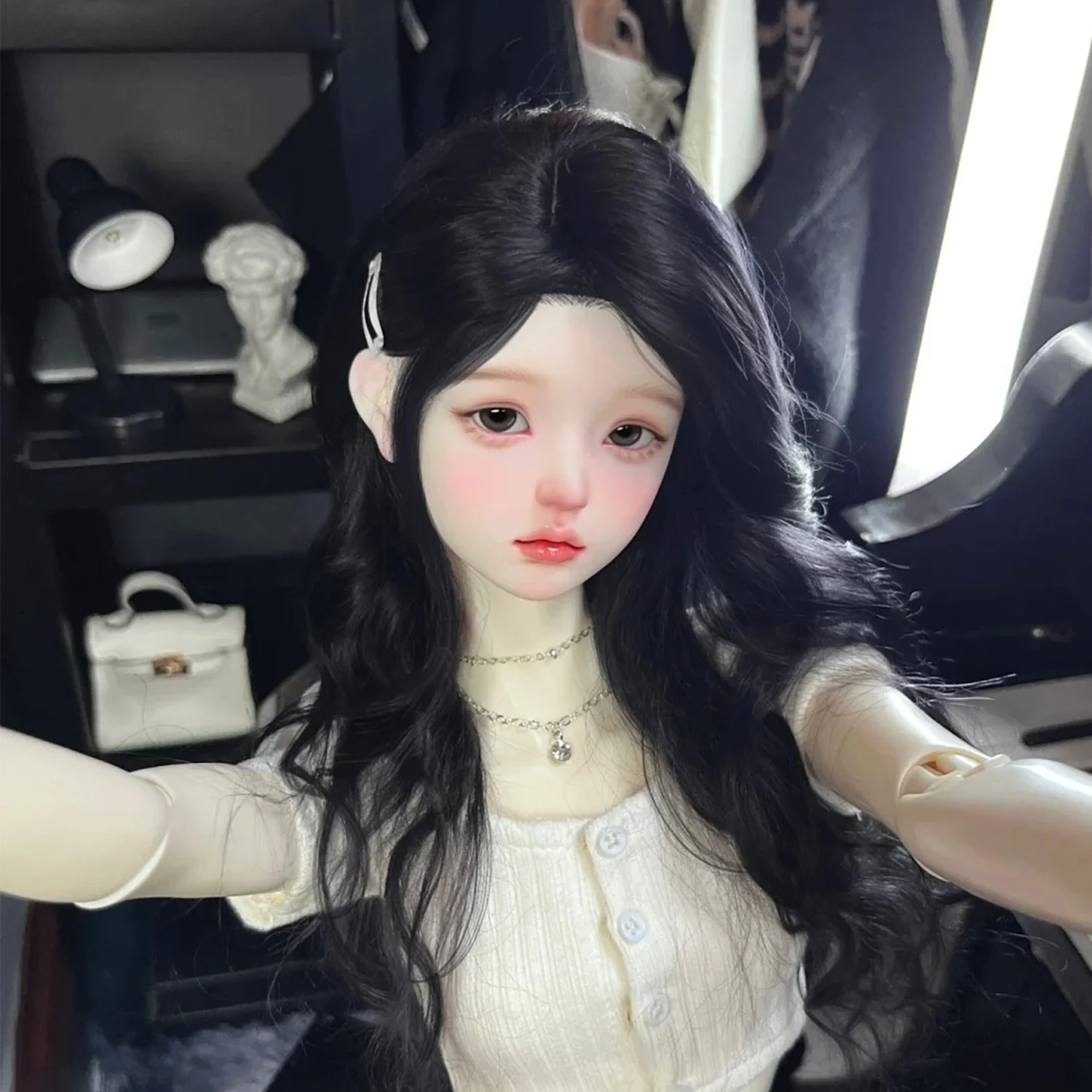 Bjd Doll 1/4 WeiMM Fleshy Lips & Jointed Body - Realistic Tender Style Action Figure for Collectors