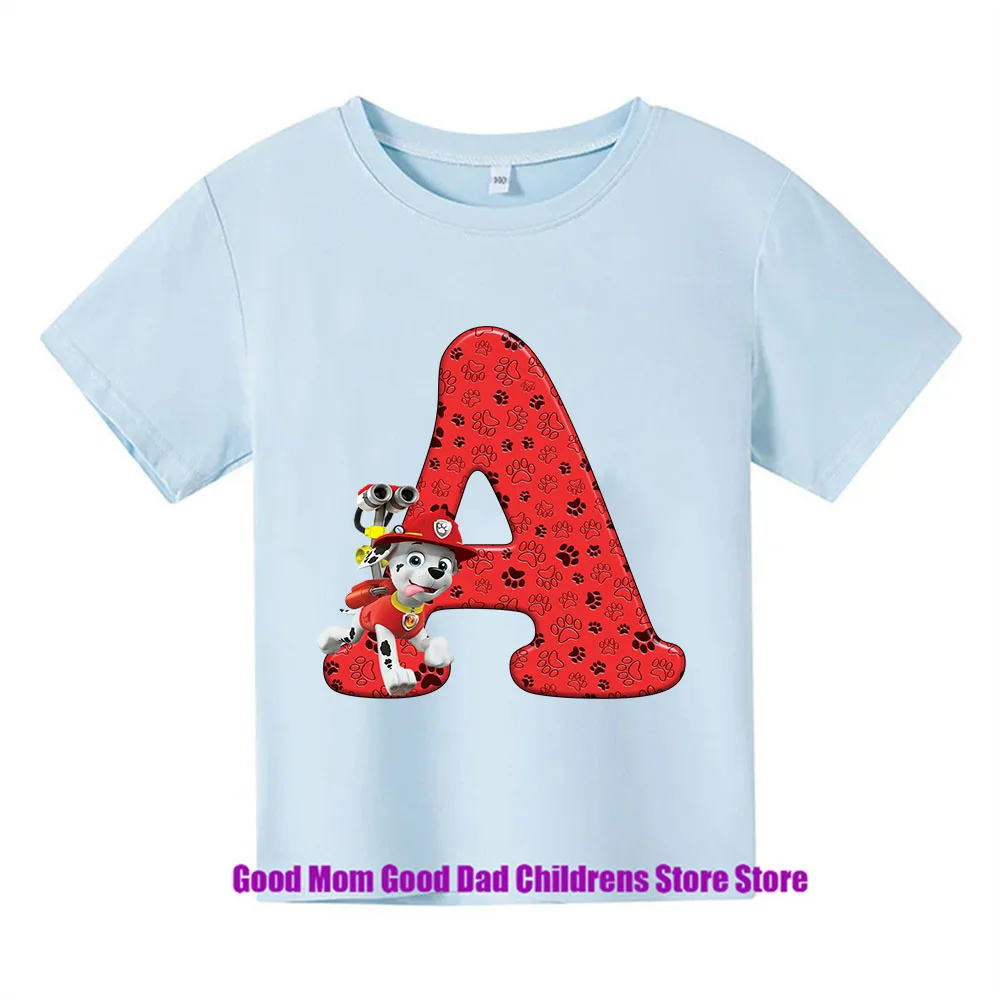 PAW Patrol Summer Childrens Wear Boys' And Girls't-shirts Single Cartoon Printed Children's Sportswear Jackets baby Clothes