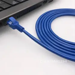 Cabo de rede para modem e roteador de computador, melhor preço, Internet Ethernet azul, LAN CAT5e, 1m, 2m, 3m, 5m, 10m, CAT5e, qualidade superior