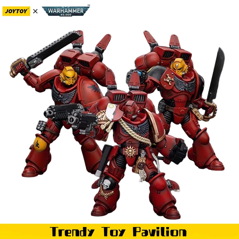 

【JOYTOY】Warhammer 40K Blood Angels Captain with Jump Pack Sergeant with Plasma Pistol Intercessor 1 3 шт. 1/18 экшн-фигурки игрушки
