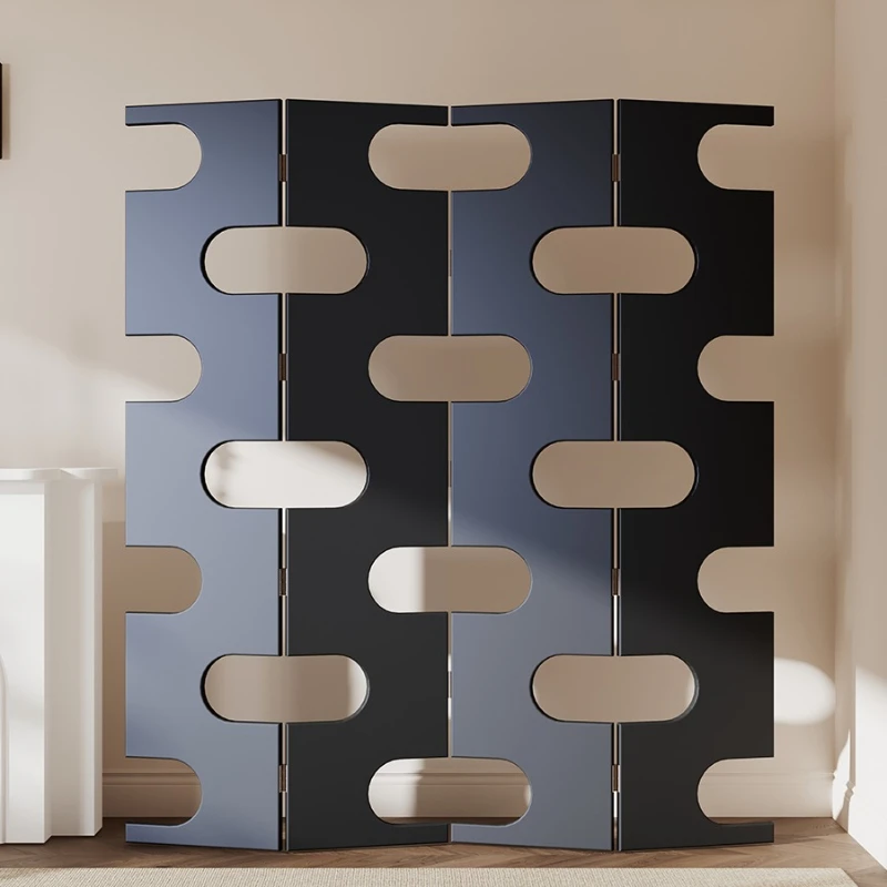 Household retro decorative cabinet, foldable partition at the entrance of the living room