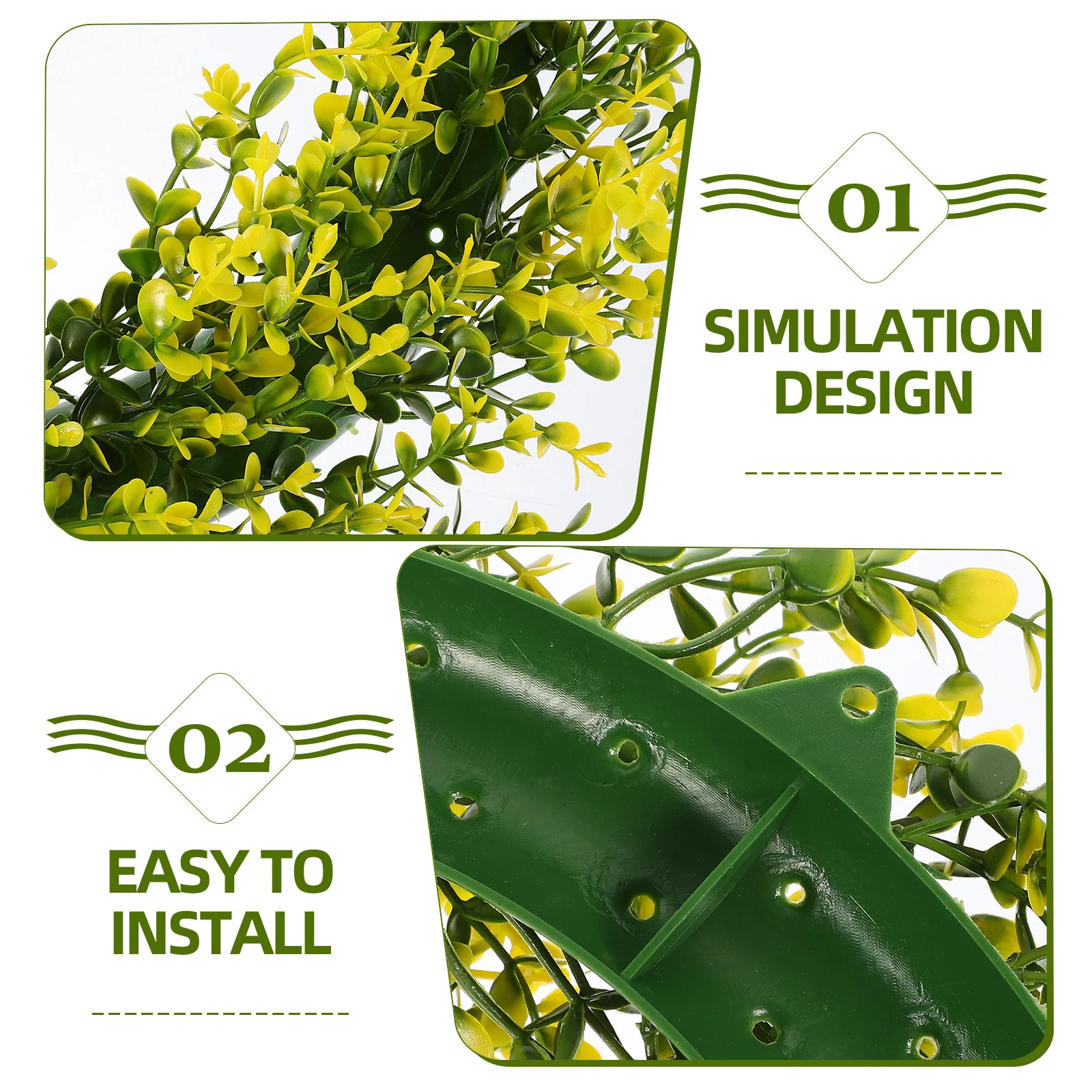 

1pc Artificial Leaf Wreath Green Spring Hanging Wreath For Front Door Home Decor Welcome Decoration Easter Floral Garland